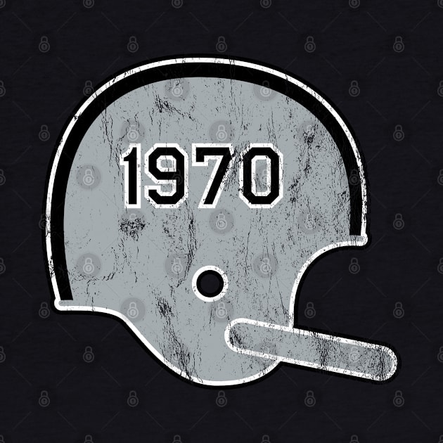 Las Vegas Raiders Year Founded Vintage Helmet by Rad Love